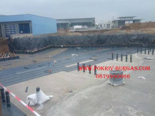 хидроизолация на основи на сграда Бургас ноември 2014